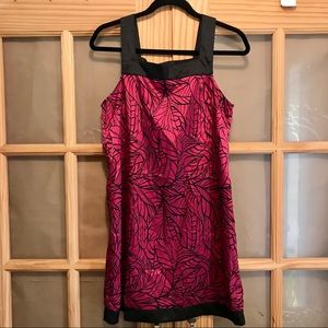 G by Guess Leafy Pink Shift Dress - Size Medium